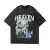 Camiseta Lavada Masculina Regatas Vintage Streetwear Hip Hop t Sh