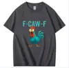 Transfronterizo Aliexpress Amazon Transfronterizo Europeo y Americano Fcawf Estampado de Águila Moda Holgada Casual Manga Corta Cuello Redondo Camiseta