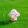 Manualidades creativas de paisajes en miniatura: lindas figuritas de conejito y oso, paisajismo de casa en el árbol de jardinería, accesorios decorativos DIY, adornos pequeños