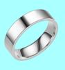 Anillo Casual Liso de Acero Inoxidable de 4 mm 6 mm 8 mm Moda Europea y Americana Lujo Accesible Nicho Anillo de Pareja Joyería Transfronteriza