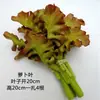 Modelo de Verdura Simulada Lechuga Falsa Repollo Brócoli Hojas Verdes Hojas de Shanghái Modelo de Gabinete Decoración para Casa