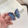 Novo Broche Borboleta Bordada em Tom Gradiente Leve Broche Retrô Pin de Terno de Alta Qualidade Acessórios para Suéter para Mulheres