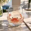 Nuevas copas de vino de vidrio de colores con forma de animal transfronterizas, copas de vino de vidrio de borosilicato alto, vasos para whisky