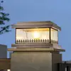 Lámpara Solar de Pilar de Cobre Estilo Europeo para Villa, Impermeable para Valla de Patio, Lámpara LED de Pilar para Puerta Eléctrica