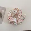 Scrunchie Colorido de Bolinhas Dupla Camada Estilo Coreano Menina Dopamina Lenço Quadrado Prendedor de Cabelo Coque Acessório de Cabelo