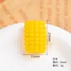 Acessórios DIY de Resina Brinquedos de Comida Desenho Animado Nozes Milho Creme Cola Adesivos para Capa de Celular Adesivos para Geladeira Fivelas de Sapato Materiais