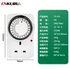 Tomada com Interruptor Temporizador Inteligente Protetor de Carregamento de Veículo Elétrico Tomada com Interruptor Temporizador Mecânico Desligamento Automático
