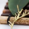 Diy acessórios latão cor retendo Gold Bud ramo pingente antigo conector de cocar diy material hairpin