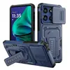 Capa Protetora Resistente a Quedas para Samsung A36/A56 com Escudo para Lente, Cobertura Completa com Janela de Empurrar, Função de Suporte para Uso Externo
