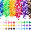 Promoção Quente da Amazon Balde Acrílico Contas Pony Beads Tecido Feito à Mão DIY Pulseira Contas Plásticas Acessórios de Joias