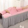 Set de Toallas de Cinco Piezas para Salón de Belleza con Logotipo Personalizado, Set de Falda de Baño, Envoltura para la Cabeza con Velcro, Toalla de Cama de Microfibra, Toalla de Baño