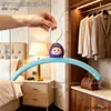 Lindo colgador de ropa con forma de berenjena de dibujos animados para uso doméstico, perchero que no deja marcas para dormitorio, tendedero colgante para secar