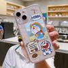 Crayon Shin Doraemon Adequado para Apple 13Promax Phone Case Apple 14 Transparente All-inclusive x Desenho animado Resistente a quedas