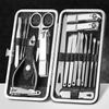 Cortador de Unhas Aço Carbono Afiado e Durável Tesoura de Unha Conjunto de Beleza Conjunto Completo de Cortadores de Unha Conjunto de Ferramentas para Manicure Ferramentas de Manicure