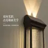 Luces solares de pared para exteriores con iluminación hacia arriba y hacia abajo, luces para pilares a ambos lados de la puerta, luces de pared exteriores para balcón impermeables, luces de pared para patio de villa