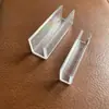 Funda para tarjeta con hebilla de clip fija cruzada, ángulo recto de 8 mm, plástico, vidrio, placa KT, accesorios fijos, clip para acuario, protector de esquina