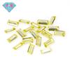 Huagang Gema Rectangular Ángulo Recto Coche Color Plano Zircón Corindón Nano Cristal Afilado Gema Sintética Piedra Nuda Pequeña Escalera Recta
