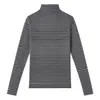 Capa base de cachemira para mujer con cuello semi-alto, manga larga, fina, suave y de corte ajustado, perfecta para usar en capas en otoño e invierno, con un tejido agradable para la piel y un diseño minimalista