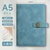Cuaderno A5 Personalizable con Impresión de Logo, Engrosado con Cierre de Broche, Cuaderno de Oficina para Negocios, Superficie de Cuero Suave, Venta al por Mayor