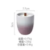 Velas Aromáticas com Gradiente Fosco Transfronteiriças Velas de Cerâmica Preenchidas com Cera Estilo Ins Copos de Cera Aromática Itens de Presente de Alto Valor para DIY