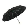Paraguas automático Rain Enjoy 96 Bone, de goma negra reforzada y amplia, para hombre, plegable y con tecnología Sunny Umbrella.
