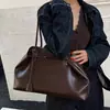 Bolsa Tote de Gran Capacidad para Mujer 2025 Nuevo Estilo Coreano Ins Tendencia Moda Bolso de Hombro Bolso de Mano Cuero Genuino Bolso de Mujer