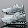 Nuevos zapatos deportivos casuales de malla transpirable con suela gruesa de talla grande para hombre, versátiles, modernos, para exteriores, para correr despacio