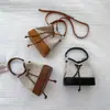 Bolsa Saco Estilo Coreano Cordão Plissada Nicho Artística Pequena de Mão para Mulheres Lona Patch PU Fashionável de Ombro Único Transversal Pequena