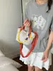 2026 Nuevo Bolso Tote Pequeño de Bloques de Color Dopamina Bolso de Mano Ligero de Nailon Bolso Cruzado para el Hombro para el Viaje Diario