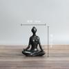 Figuras de Posturas de Yoga Adornos de Cerámica de Porcelana Blanca Zen Decoración para el Hogar Artesanías Escritorio Sala de Estar Cafetería