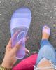 2020 Verano Nuevo Talla Grande Comercio Exterior Zapatos de Mujer Cristal Escarchado Sandalias Planas de Mujer 36-42 Comercio Exterior
