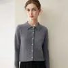 Nueva colección de otoño: Cárdigan 100% cachemir puro, suéter de punto para mujer, estilo simple y versátil