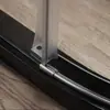 Mampara de Ducha de Hotel Puerta de Cristal Integrada Curva en Forma de Abanico Separación Seca y Húmeda de Baño Puerta Corredera de Ducha Personalización