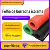 Almofada de borracha de isolamento de 12 mm mm Preto Vermelho Verde 35kv de alta tensão resistente ao desgaste Almofada de isolamento Folha de borracha de almofada de borracha de isolamento