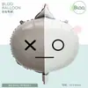 Globos de papel de aluminio con cabeza de animal linda estilo caricatura, nuevos, transfronterizos, decoraciones y suministros para fiestas de cumpleaños de niños y bebés