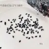 2*3.5mm decorações para nail art de zircônia cúbica em formato de losango com base plana, gemas de floco de neve deslumbrantes e da moda, acessórios de unha usáveis
