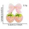 Nuevo Parche de Tela Rosa de Fresa Oso de Peluche Lindo Helado Botella de Leche Bordado por Computadora Parche Decorativo para Ropa Parche