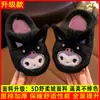 Chinelos de algodão infantis para outono e inverno, sapatos peludos caseiros internos de desenho animado para meninas, pantufas quentes de pelúcia para bebês meninos
