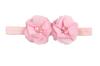 Novas Faixas de Cabelo de Moda Europeias e Americanas para Bebê com Duas Faixas Florais de Chiffon com Strass Costuradas à Mão Acessórios de Cabelo