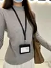 Traje Estilo Coreano para Mujer, Top de Manga Larga con Cuello Alto Pequeño en Capas, Suéter, Chaqueta Cardigan de Punto de un Solo Botón y Chaleco de Otoño e Invierno