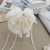 Pinza para el pelo con lazo de encaje de cinta para mujer, adecuada para recogidos en la parte posterior de la cabeza, accesorio para el cabello blanco elegante y versátil