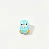 Llavero de pingüino pequeño tejido a crochet terminado, colgante pequeño de lana tejido a mano, lindo regalo de animal de color caramelo