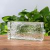 Ladrillo de Vidrio Ultra Blanco Ladrillo de Cristal Transparente Cuadrado Pared Divisoria Baño Arte Popular Sólido Doble Cara Patrón de Hielo