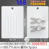 Novo Cartão de Presilha de Cabelo Leitoso Branco em PVC 8*9,5cm Cartão de Plástico em Branco Papel Cartão Clip BB Cabeça de Clip de Aço Cartão de Papel para Acessórios de Cabeça