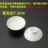 1 pieza se vende individualmente gaiwan de porcelana blanca alta pintado a mano para preparar té tapa roja tetera de porcelana azul y blanca juego de té gongfu de porcelana blanca accesorios