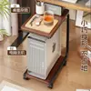Soporte para computadora de escritorio, base para gabinete de juegos de dormitorio móvil, carrito de almacenamiento integrado para impresora, estante de almacenamiento