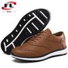 Zapatos de Golf Explosivos para Hombre a Cuadros Impermeables Estilo Británico Antideslizantes Resistentes al Desgaste Talla Grande Transpirables Zapatos Casuales