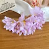 """Fragrância Orvalho Claro" - Presilha de Cabelo Rosa Flor para Criar Atmosfera, Presilha Lateral Estilo Férias na Praia Ultra-Fada, Flor de Cabelo para Penteado Alto"""