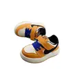 22-26 jardas Superfície de Couro de Vaca Estrela Bei Respirável Tênis de Skate Infantil Solado Leve Tênis Esportivo Infantil Tênis de Corrida Infantil Calçados Esportivos