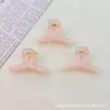 Pinza para el pelo transparente pequeña transfronteriza, pinza de tiburón de color sólido para coleta alta, mini pinza para el pelo de 4.5 cm, accesorio para el pelo de niña lindo